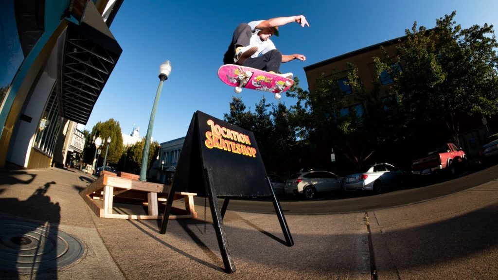 skateboarder in downtown Bremerton, WA
